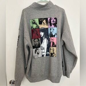 Taylor Swift Eras Tour Half Zip Sweatshirt XL (Like New)